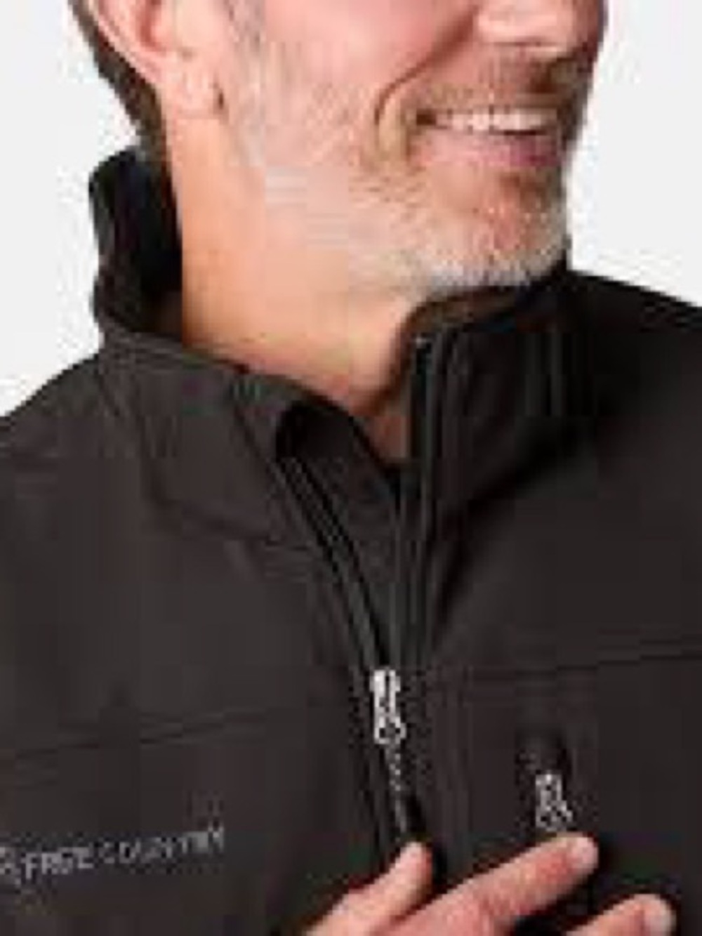 Free Country Men's Black Lightweight Softshell Jacket